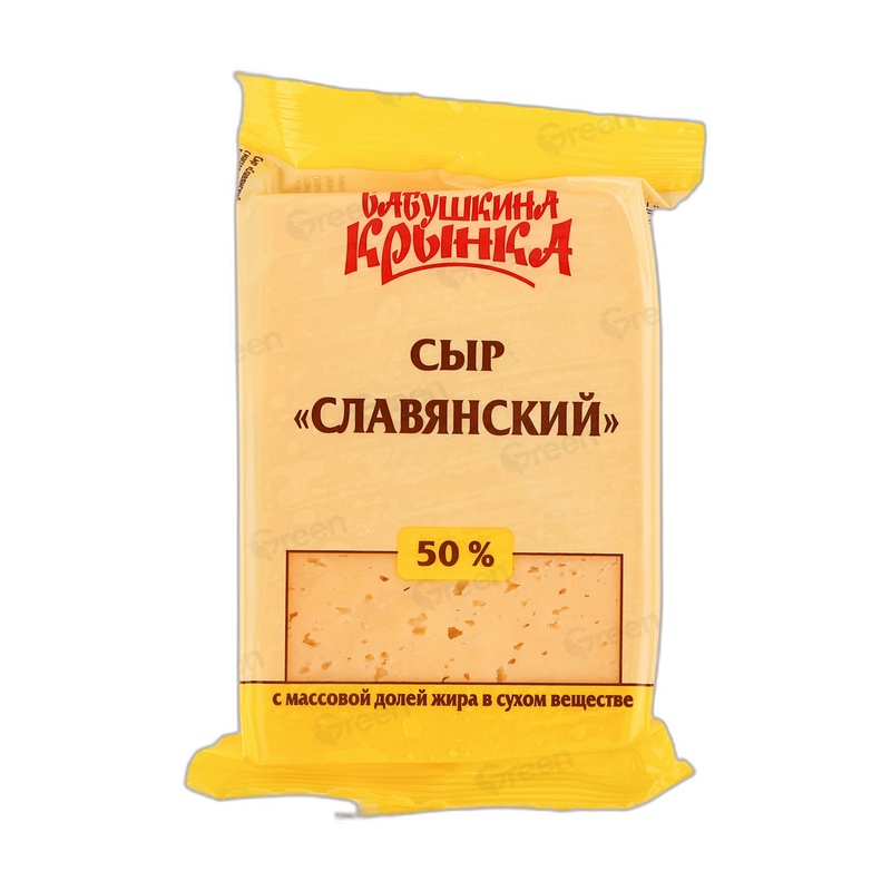 СЫР БАБУШКИНА КРЫНКА СЛАВЯНСКИЙ 50% 180Г