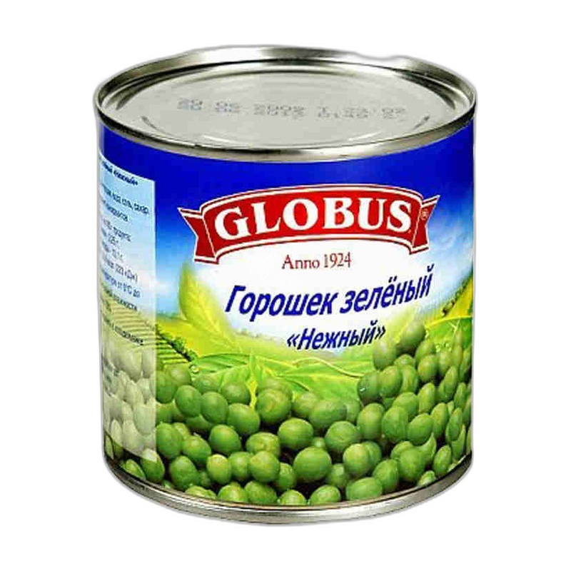 ГОРОШЕК GLOBUS ЗЕЛЕНЫЙ НЕЖНЫЙ 425МЛ