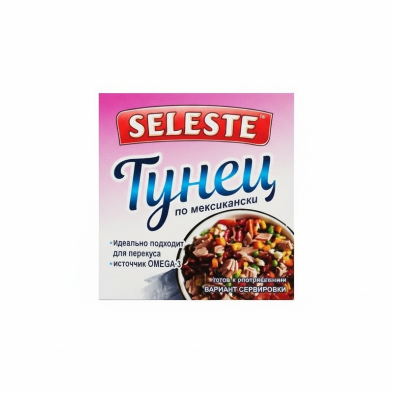 ТУНЕЦ CELESTE ФИЛЕ КУСОЧКИ ПО-МЕКСИКАНСКИ 160Г