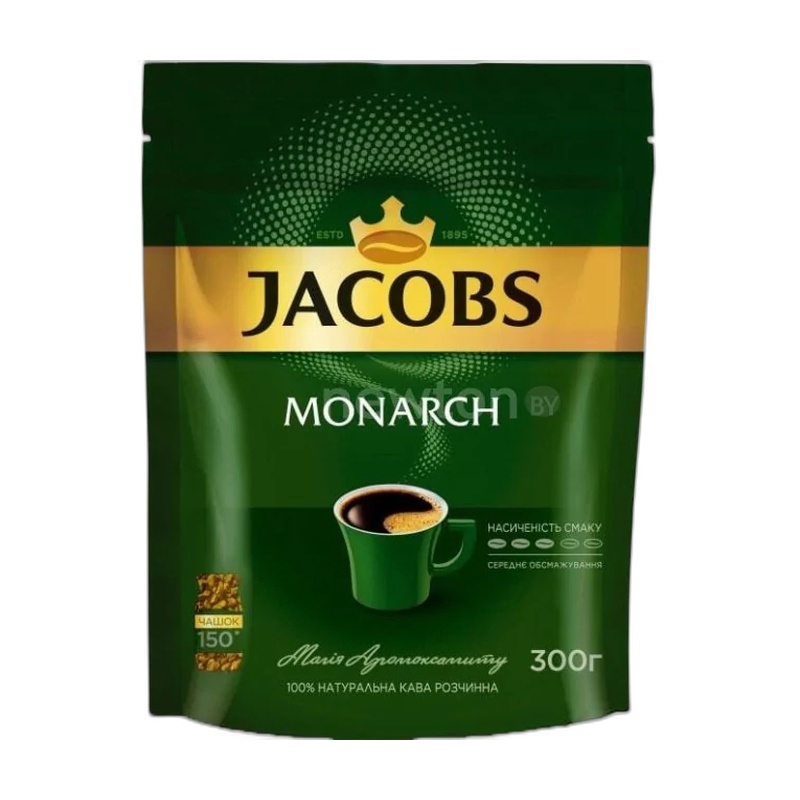 КОФЕ РАСТВОРИМЫЙ JACOBS MONARCH 300Г Д/П