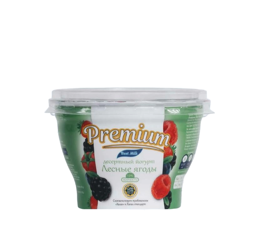 ЙОГУРТ BEST MILK ДЕСЕРТНЫЙ ЛЕСНЫЕ ЯГОДЫ 10% 180Г
