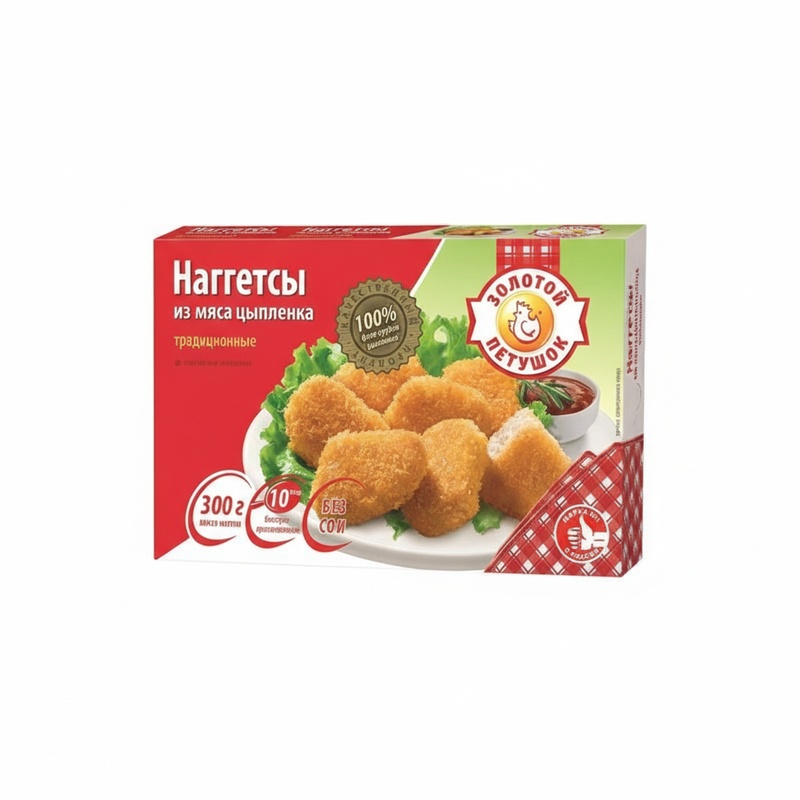 НАГГЕТСЫ ЗОЛОТОЙ ПЕТУШОК ТРАДИЦИОННЫЕ 300Г