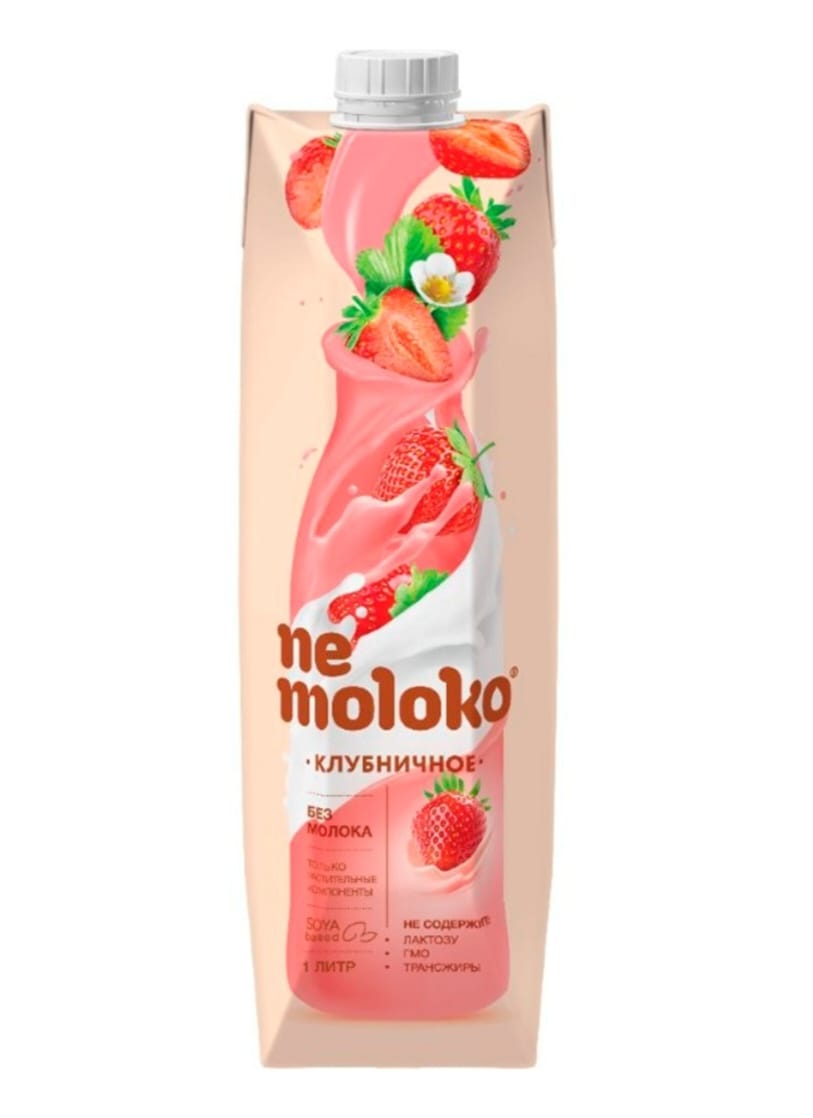 НАПИТОК СОЕВЫЙ NEMOLOKO КЛУБНИКА 1Л Т/П