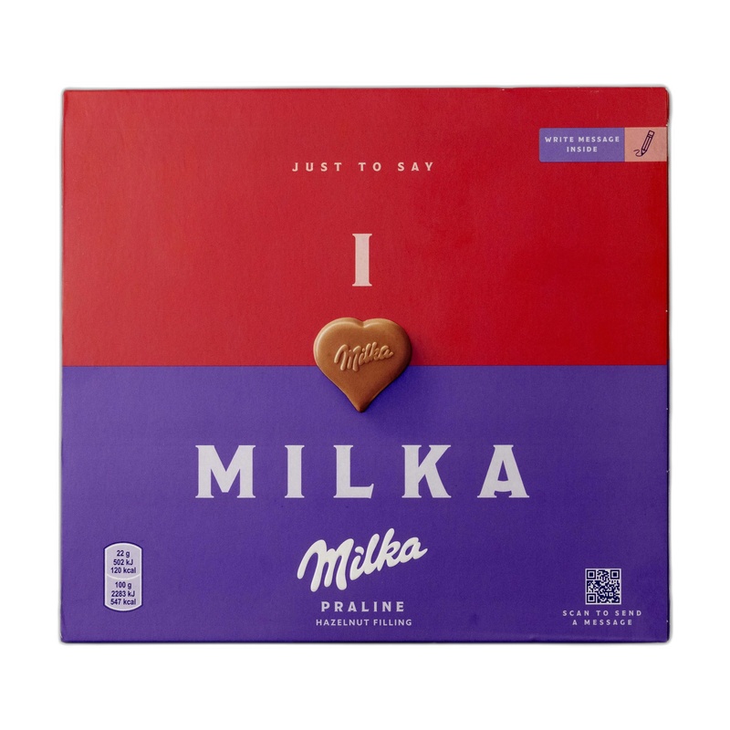 КОНФЕТЫ MILKA МОЛОЧНЫЕ НАЧИНКА ОРЕХОВАЯ 110Г