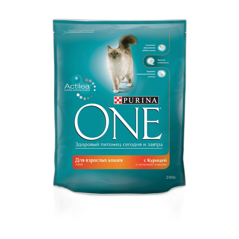 КОРМ ДЛЯ КОШЕК PURINA ONE КУРИЦА 200Г