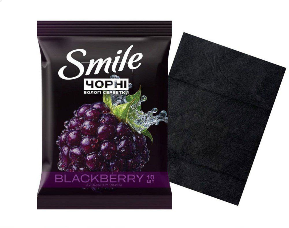 САЛФЕТКИ ВЛАЖНЫЕ SMILE ЕЖЕВИКА 10ШТ