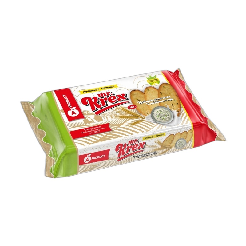 ПЕЧЕНЬЕ A PRODUCT MISTER KREX СМЕТАНА ЛУК 280Г