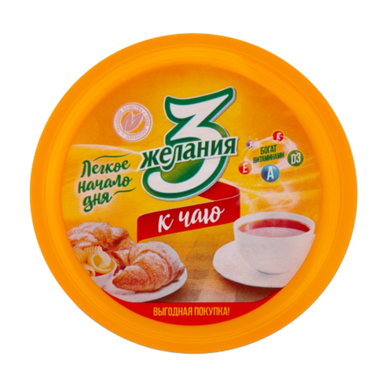 СПРЕД 3 ЖЕЛАНИЯ К ЧАЮ 60% 230Г ПЭТ