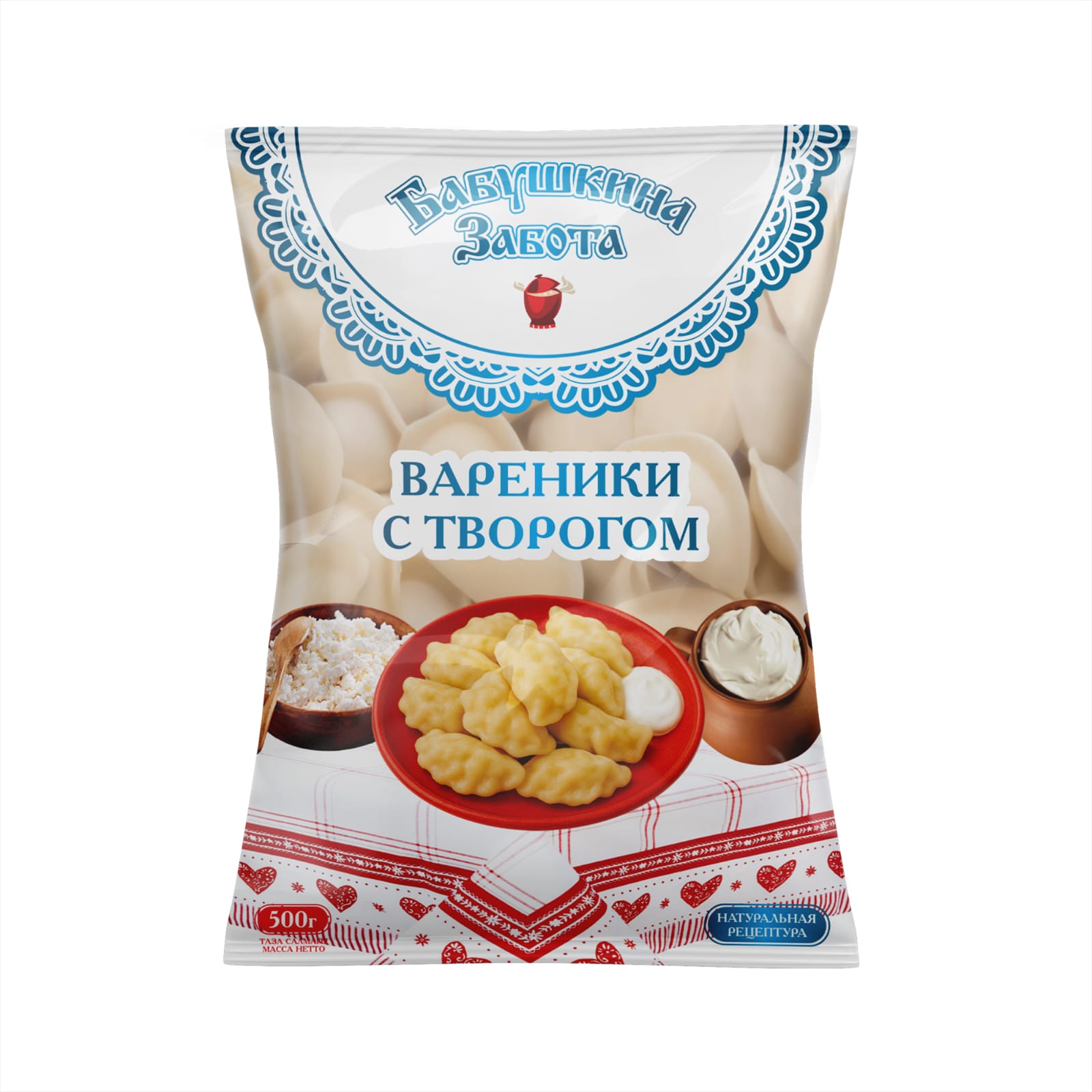 ВАРЕНИКИ БАБУШКИНА ЗАБОТА ТВОРОГ 500Г