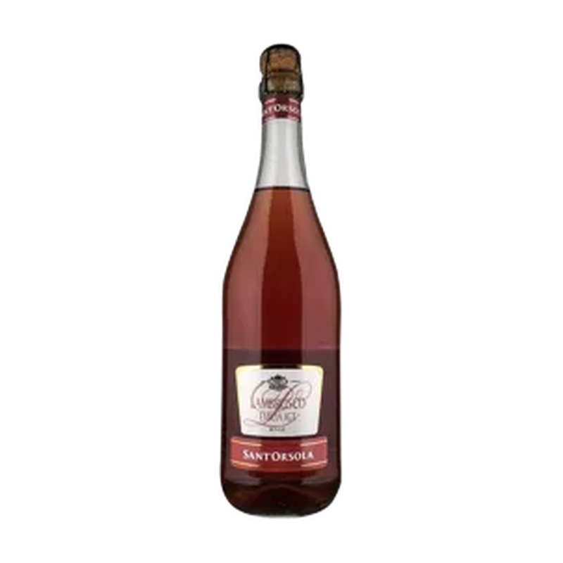 ВИНО ИГРИСТОЕ CASA SANT'ORSOLA LAMBRUSCO РОЗОВОЕ ПОЛУСЛАДКОЕ 8% 0,75Л ИТАЛИЯ