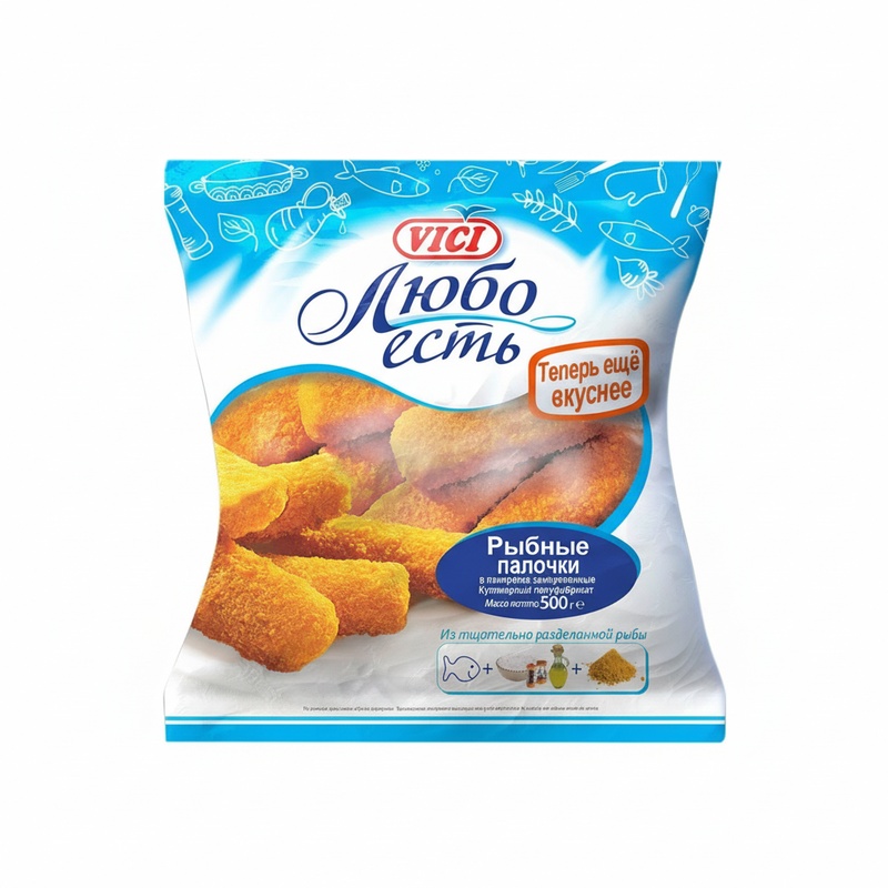 ПАЛОЧКИ РЫБНЫЕ VICI ЛЮБО ЕСТЬ 500Г