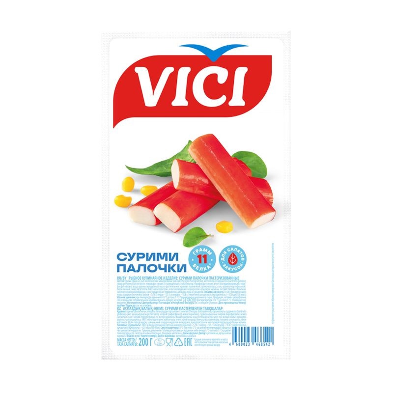 ПАЛОЧКИ КРАБОВЫЕ VICI СУРИМИ X5 200Г