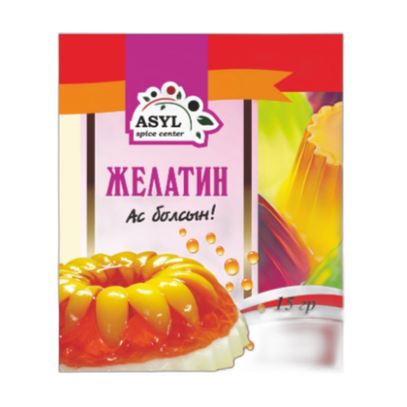 ЖЕЛАТИН ПИЩЕВОЙ ASYL 15Г