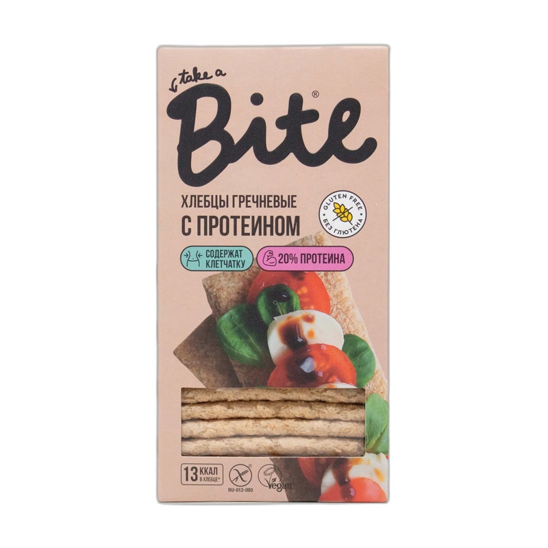 ХЛЕБЦЫ ГРЕЧНЕВЫЕ BITE ПРОТЕИНОВЫЕ 100Г