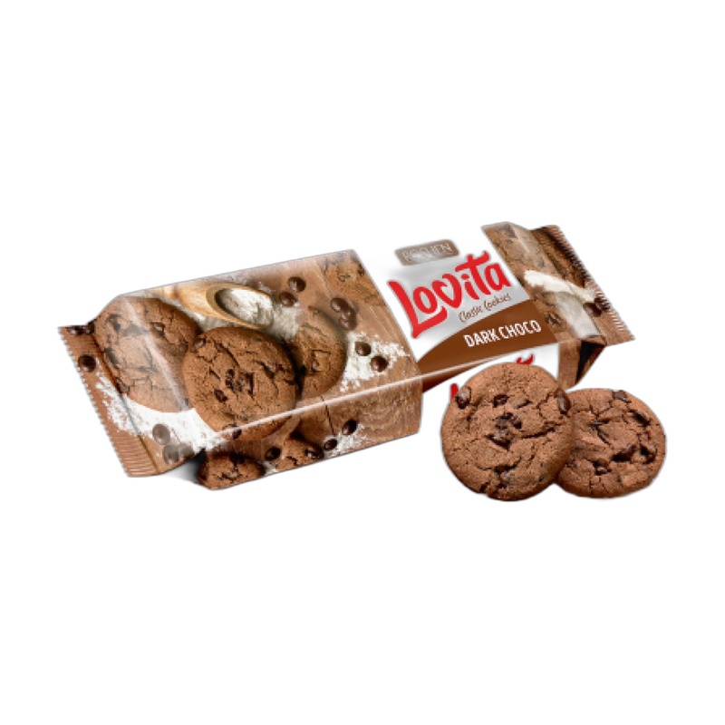 ПЕЧЕНЬЕ LOVITA CLASSIC COOKIES С КАКАО И КУСОЧКАМИ ГЛАЗУРИ 150Г