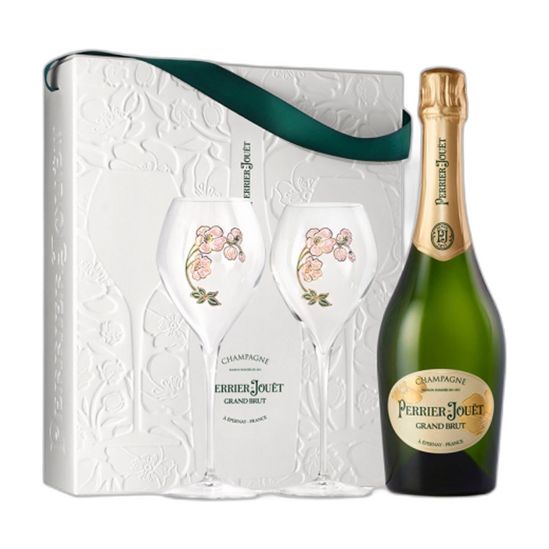 ШАМПАНСКОЕ PERRIER JOUET GRAND BRUT BOX БЕЛОЕ СУХОЕ 12,5% 0,75Л ФРАНЦИЯ