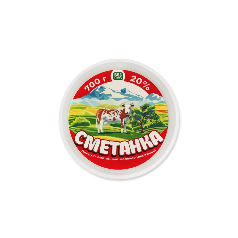 СМЕТАНА УМУТ 20% 700Г ВЕДРО