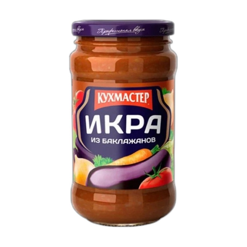 ИКРА КУХМАСТЕР БАКЛАЖАННАЯ 400Г