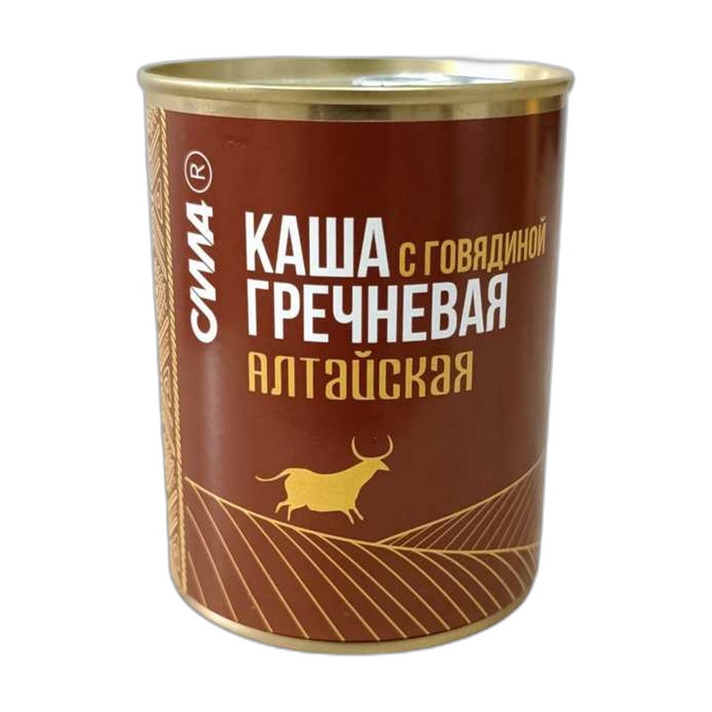 КАША АЛТАЙСКАЯ СИЛА ГРЕЧНЕВАЯ С ГОВЯДИНОЙ СИЛА 340Г Ж/Б