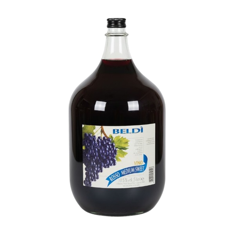 ВИНО BELDI RED КРАСНОЕ ПОЛУСЛАДКОЕ 10,5% 5Л ИТАЛИЯ