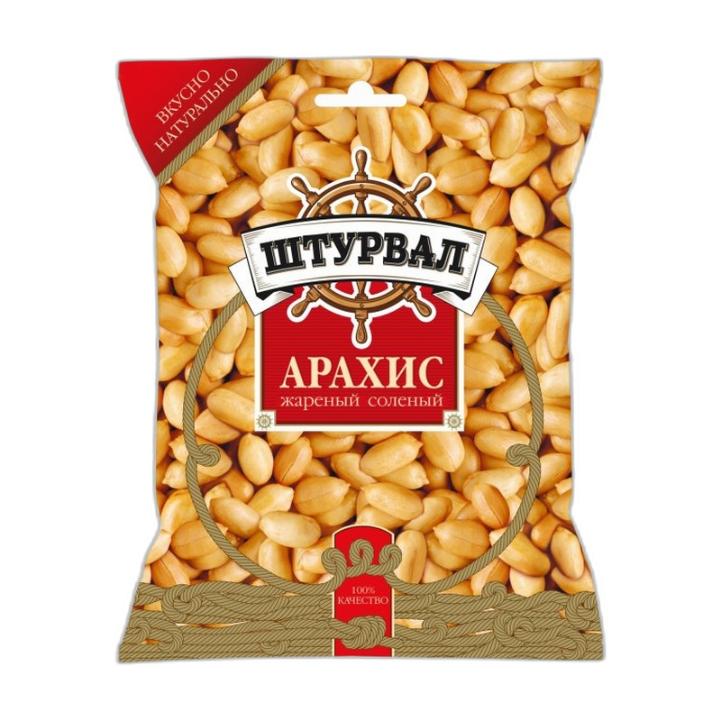 АРАХИС НЕОЧИЩЕНЫЙ СОЛЕНЫЙ 180Г