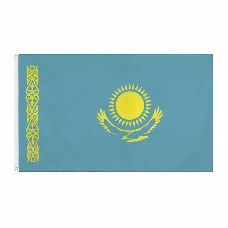 ФЛАГ КАЗАХСТАНА 90Х150СМ