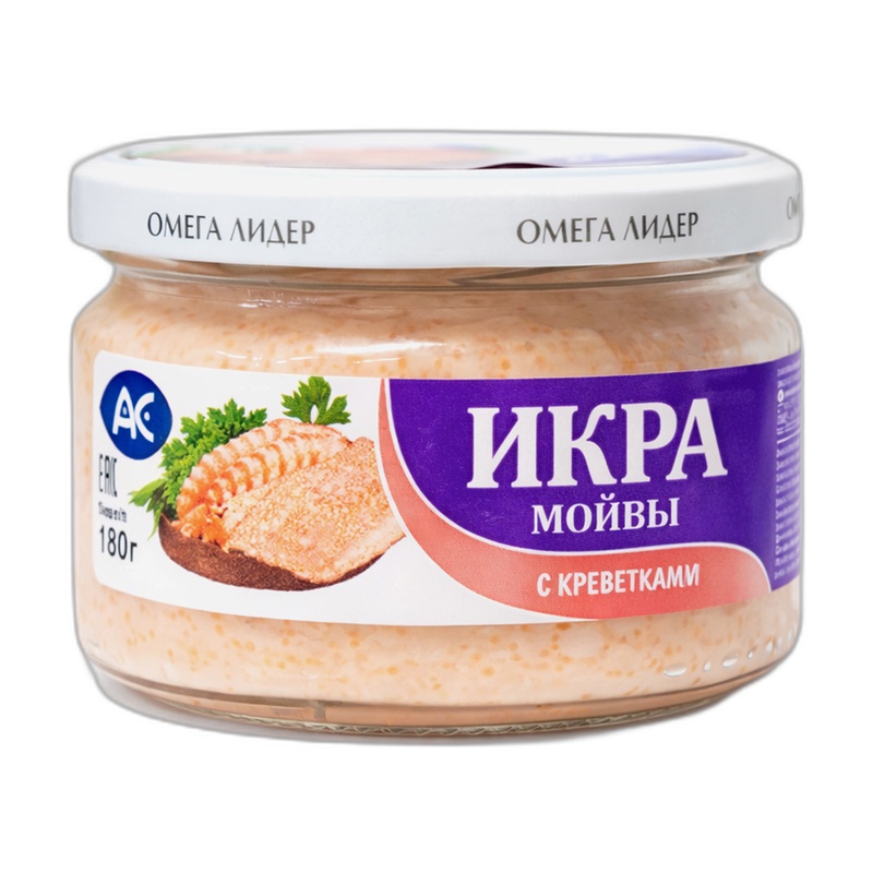 ИКРА МОЙВЫ АС С КРЕВЕТКАМИ 180Г С/Б