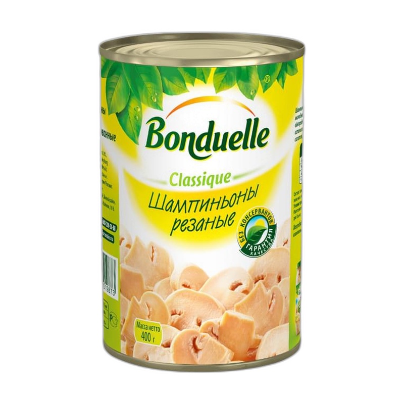 ШАМПИНЬОНЫ BONDUELLE РЕЗАННЫЕ 425МЛ