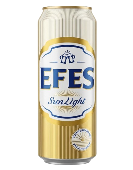ПИВО EFES SUN LIGHT 4% 0,45Л Ж/Б
