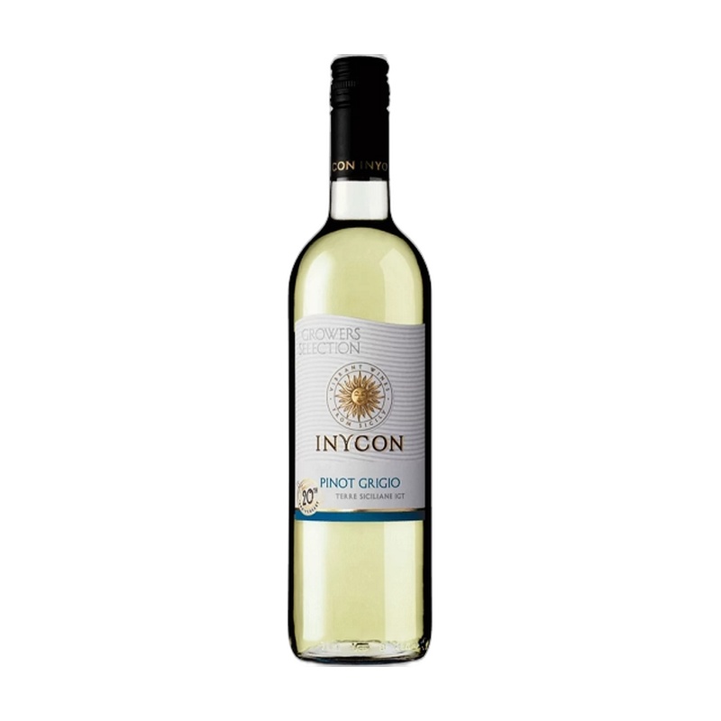 ВИНО INYCON PINOT GRIGIO БЕЛОЕ СУХОЕ 12% 0,75Л ИТАЛИЯ