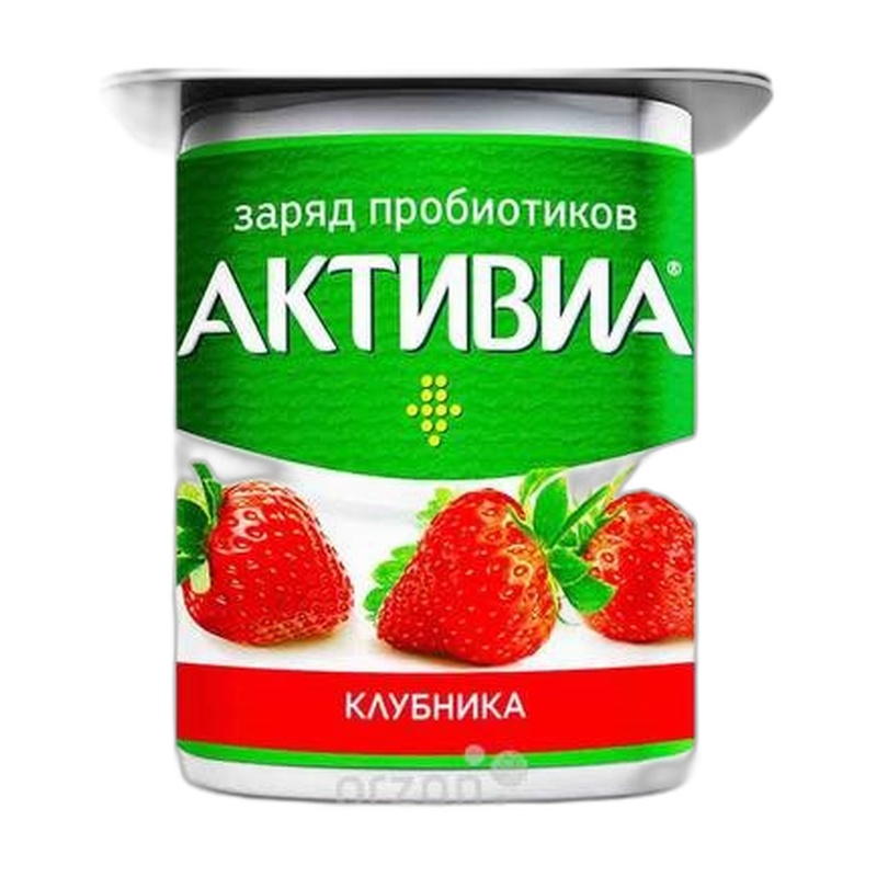 ЙОГУРТ АКТИВИА КЛУБНИКА 110Г