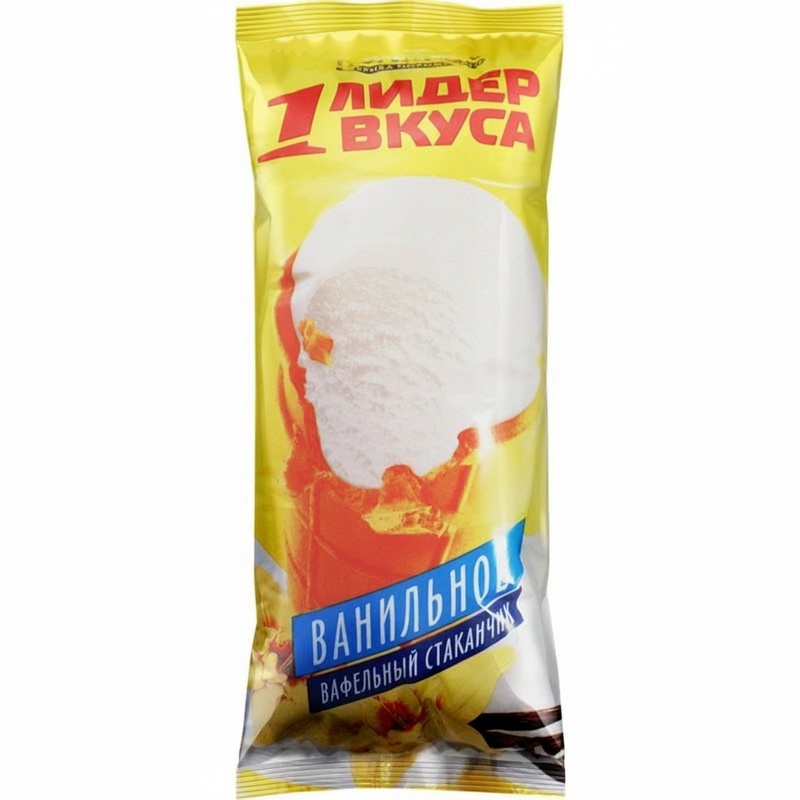 МОРОЖЕНОЕ ЛИДЕР ВКУСА ВАНИЛЬНОЕ 70Г СТАКАН