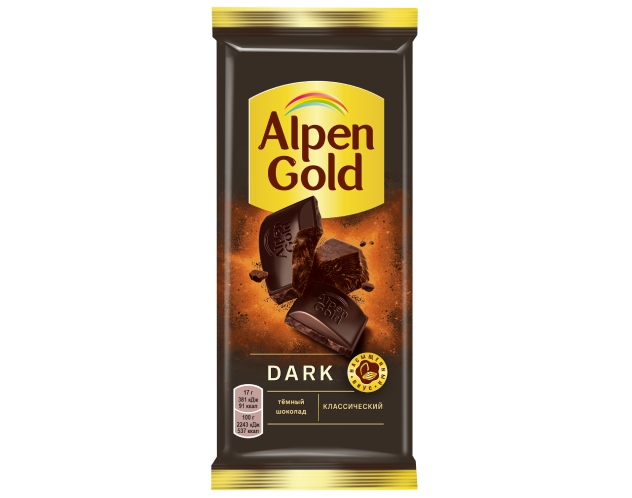 ШОКОЛАД ALPEN GOLD ТЕМНЫЙ 80Г