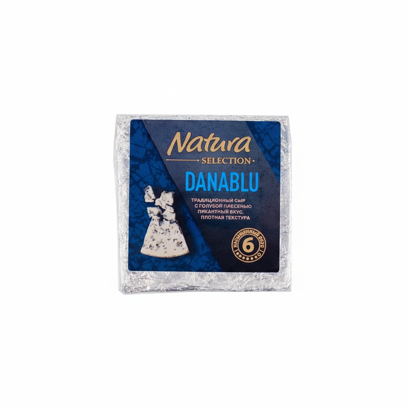 СЫР ДАНИЯ С ГОЛУБОЙ ПЛЕСЕНЬЮ DANABLU 50% ВЕС