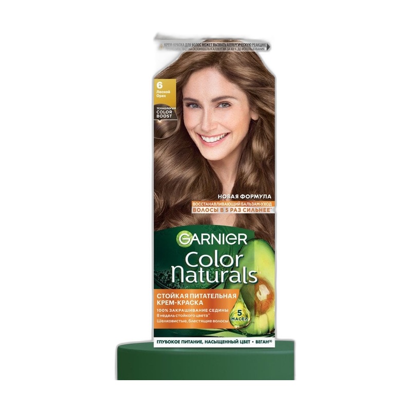 КРАСКА ДЛЯ ВОЛОС COLOR NATURALS 6 ЛЕСНОЙ ОРЕХ