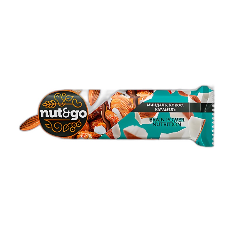 БАТОНЧИК NUT&GO МИНДАЛЬНЫЙ КОКОС 36Г