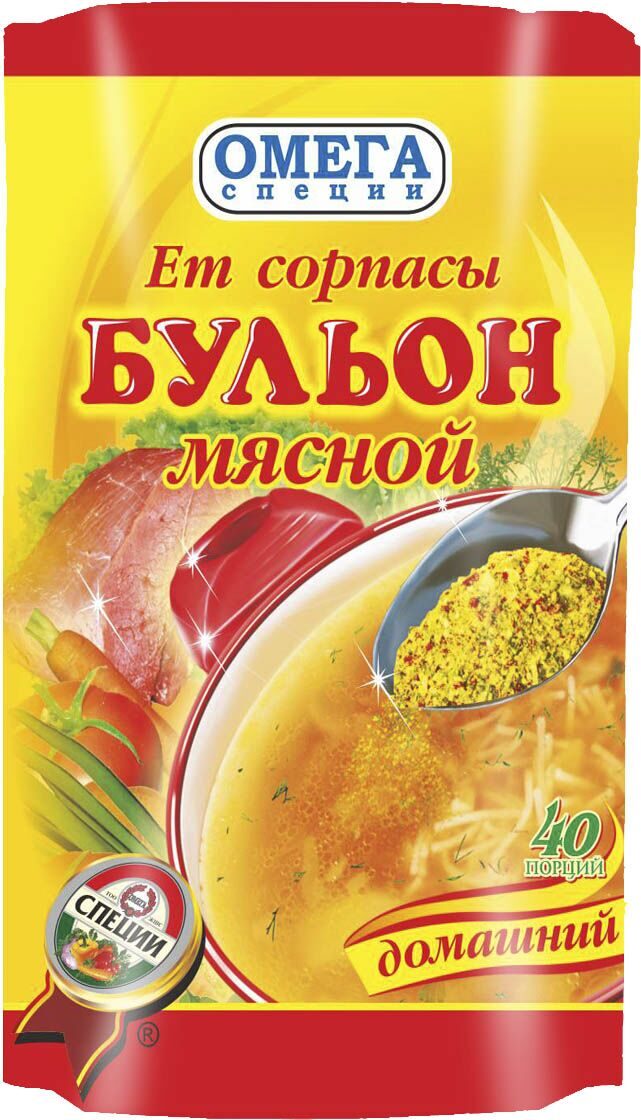 БУЛЬОН ОМЕГА МЯСНОЙ 100Г Д/П