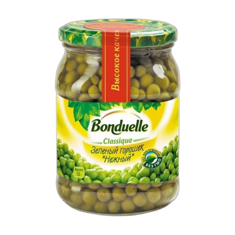 ГОРОШЕК BONDUELLE 580МЛ СТ/Б