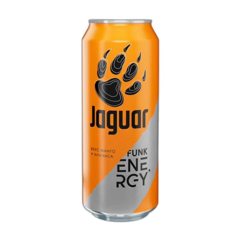 НАПИТОК ЭНЕРГЕТИЧЕСКИЙ JAGUAR FUNK ENERGY 0,45Л Ж/Б
