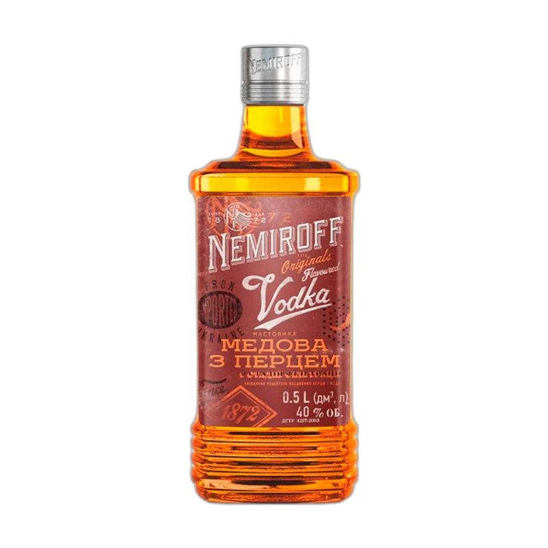 ВОДКА NEMIROFF МЕДОВАЯ С ПЕРЦЕМ 40% 0,5Л