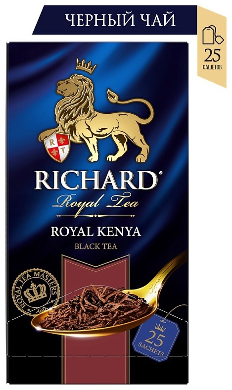 ЧАЙ ЧЕРНЫЙ RICHARD ROYAL KENYA 25 ПАКЕТИКОВ