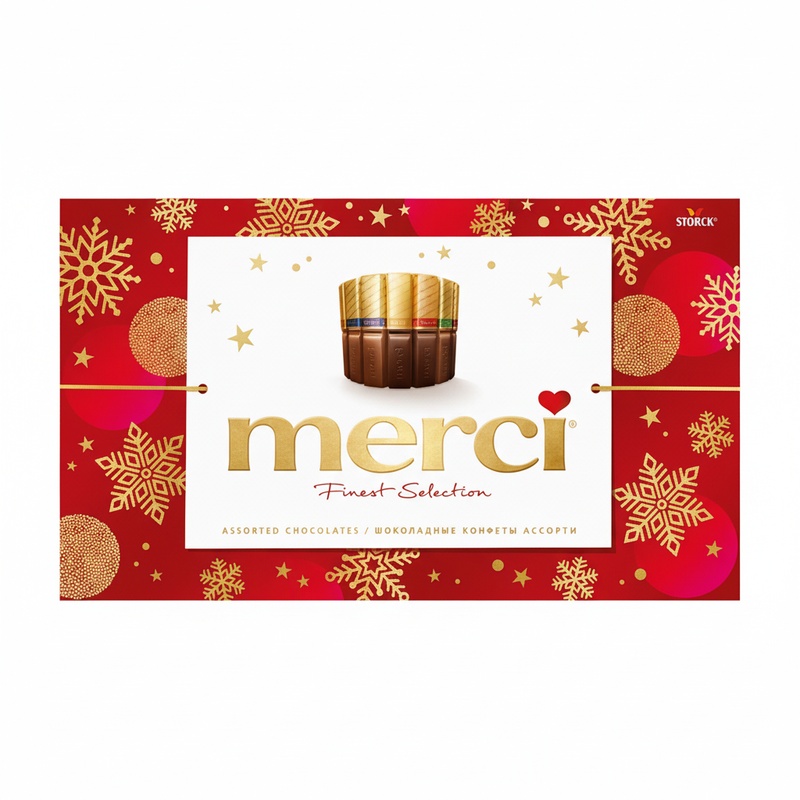 КОНФЕТЫ MERCI ШОКОЛАДНЫЕ АССОРТИ 400Г