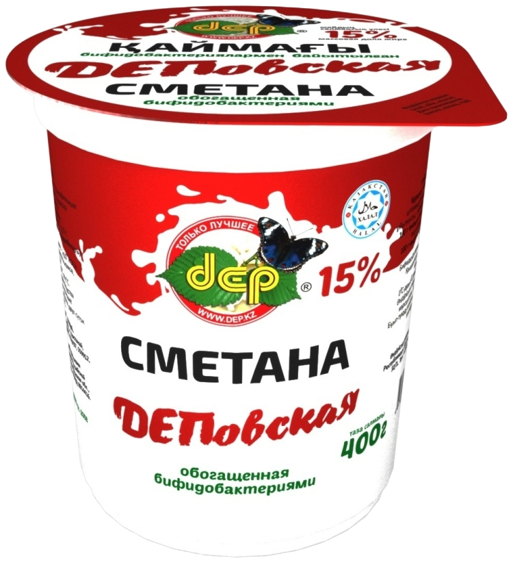 СМЕТАНА DEP ДЕПОВСКАЯ 15% 400Г