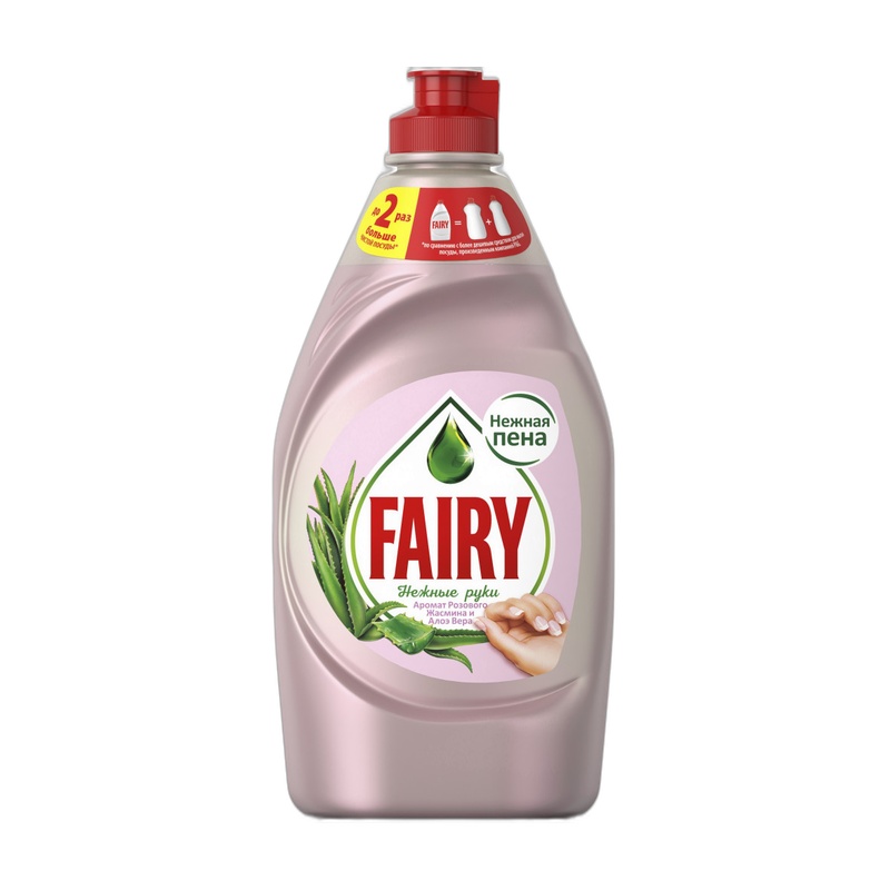 СРЕДСТВО ДЛЯ МЫТЬЯ ПОСУДЫ FAIRY НЕЖНЫЕ РУКИ РОЗОВЫЙ ЖАСМИН И АЛОЭ ВЕРА 450МЛ