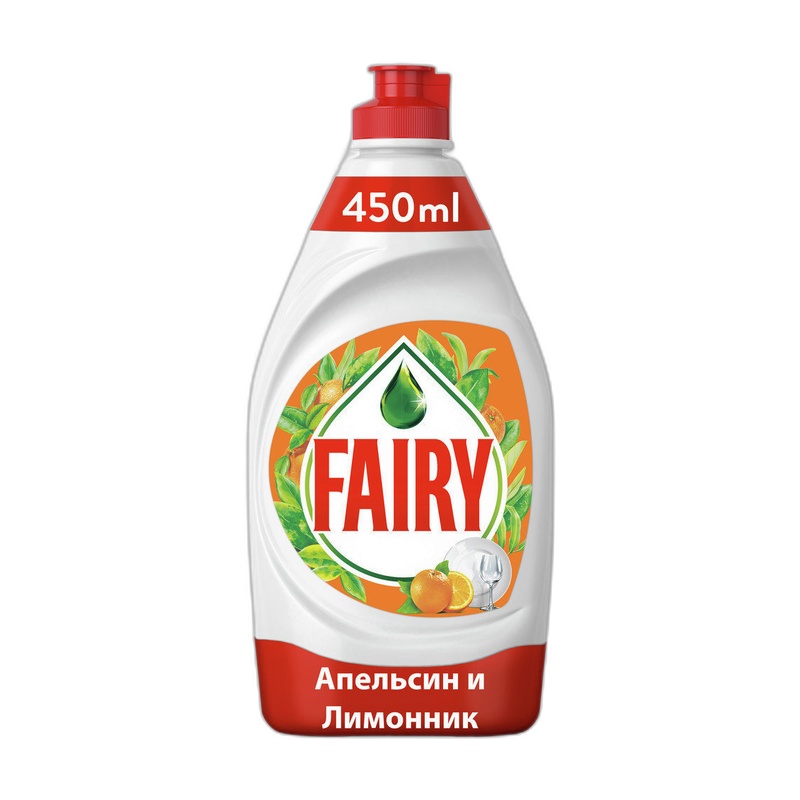 СРЕДСТВО ДЛЯ МЫТЬЯ ПОСУДЫ FAIRY АПЕЛЬСИН И ЛИМОННИК 450МЛ
