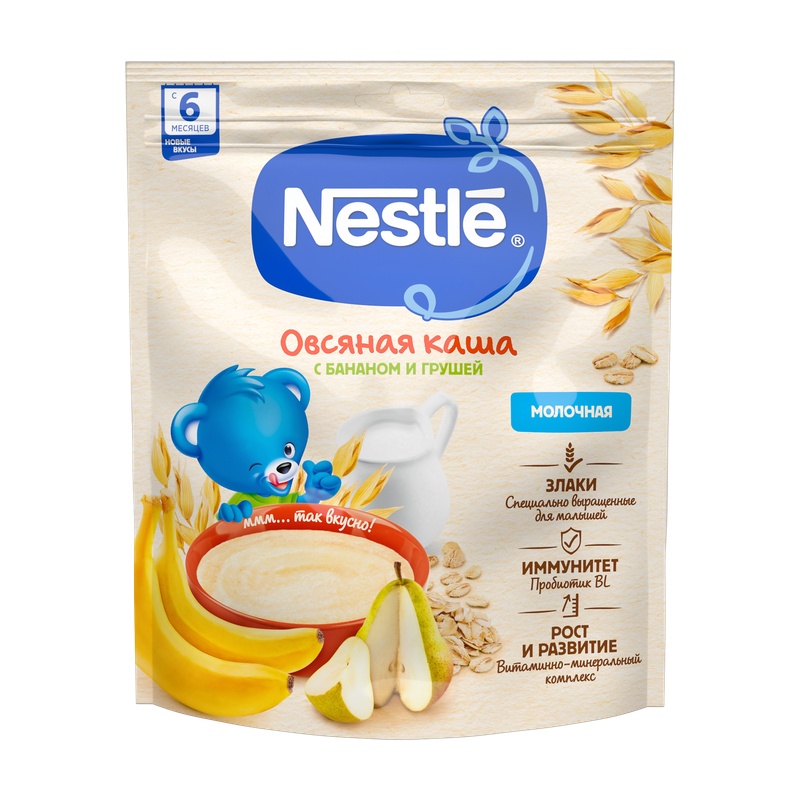 КАША МОЛОЧНАЯ NESTLE ОВСЯНАЯ ГРУША БАНАН 200Г