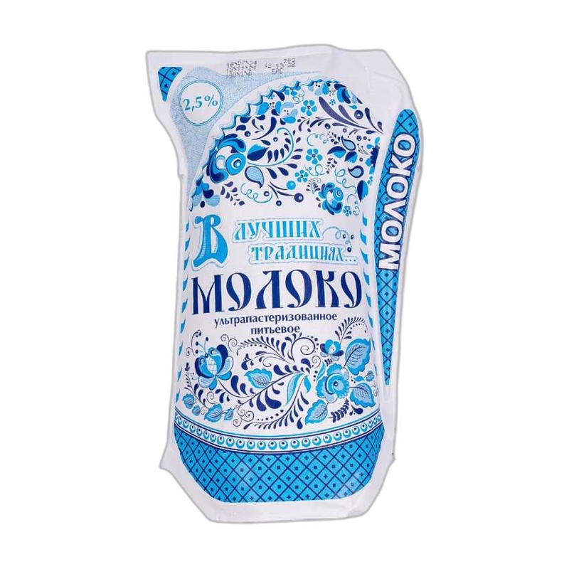 МОЛОКО БЕЛЫМ УТРОМ 2,5% У/П 0,9Л КУВШИН