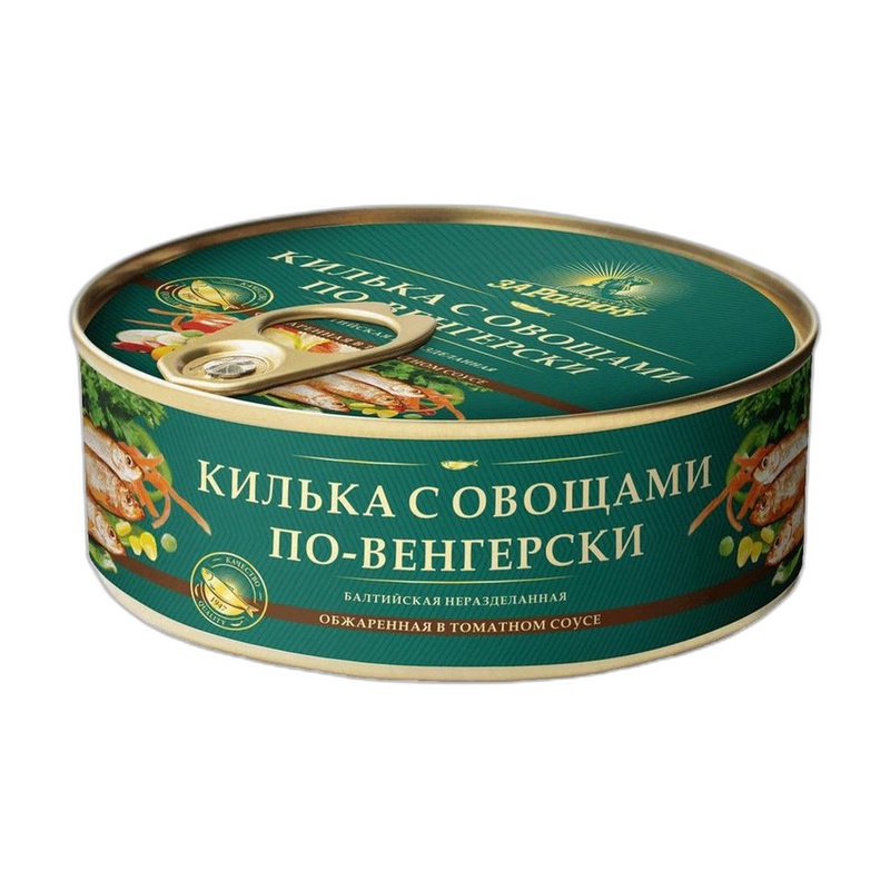 КИЛЬКА ЗА РОДИНУ БАЛТИЙСКАЯ ОБЖАРЕННАЯ В ТОМАТНОМ СОУСЕ ПО-ВЕНГЕРСКИ 240Г КЛЮЧ