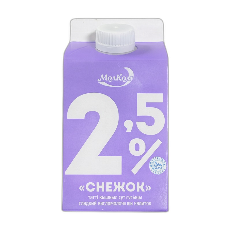 НАПИТОК КИСЛОМОЛОЧНЫЙ СНЕЖОК МОЛКОМ 2,5% 450МЛ Т/П