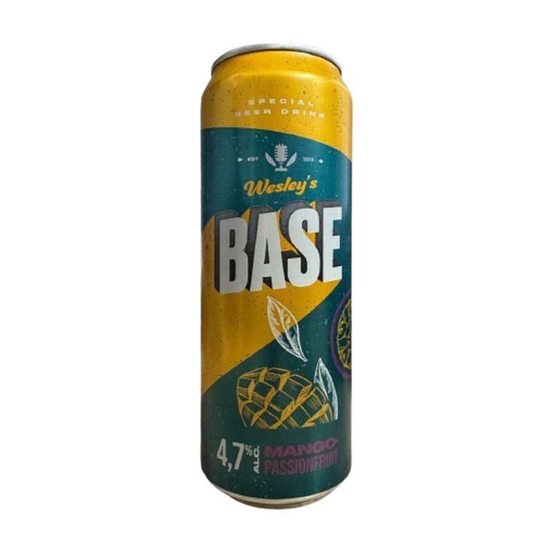 ПИВНОЙ НАПИТОК WESLEYS BASE MANGO PASSIONFRUIT 4,7% 0,45Л Ж/Б